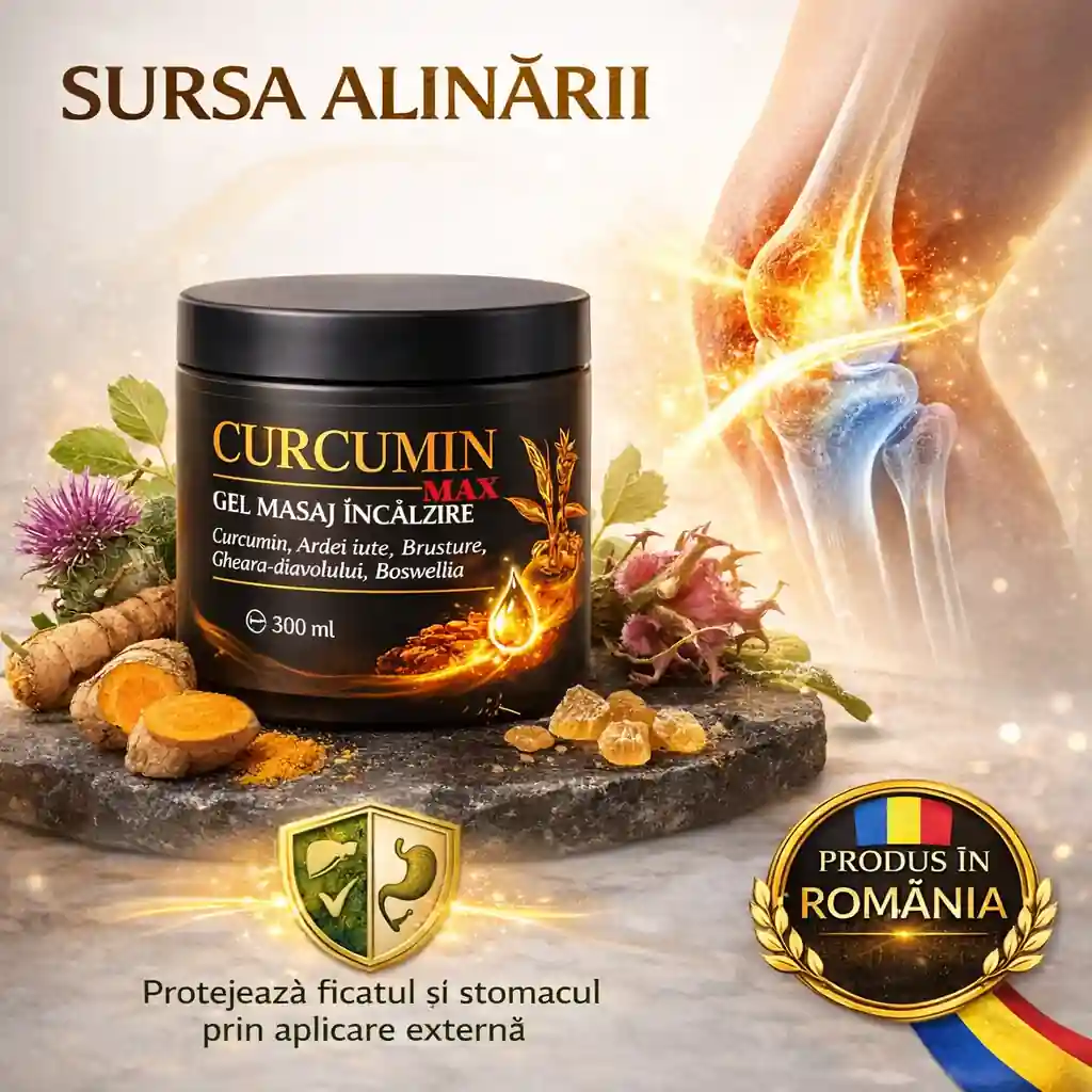 Gel curcumin max pentru artroză și gonartroză cu extract de turmeric și gheara diavolului