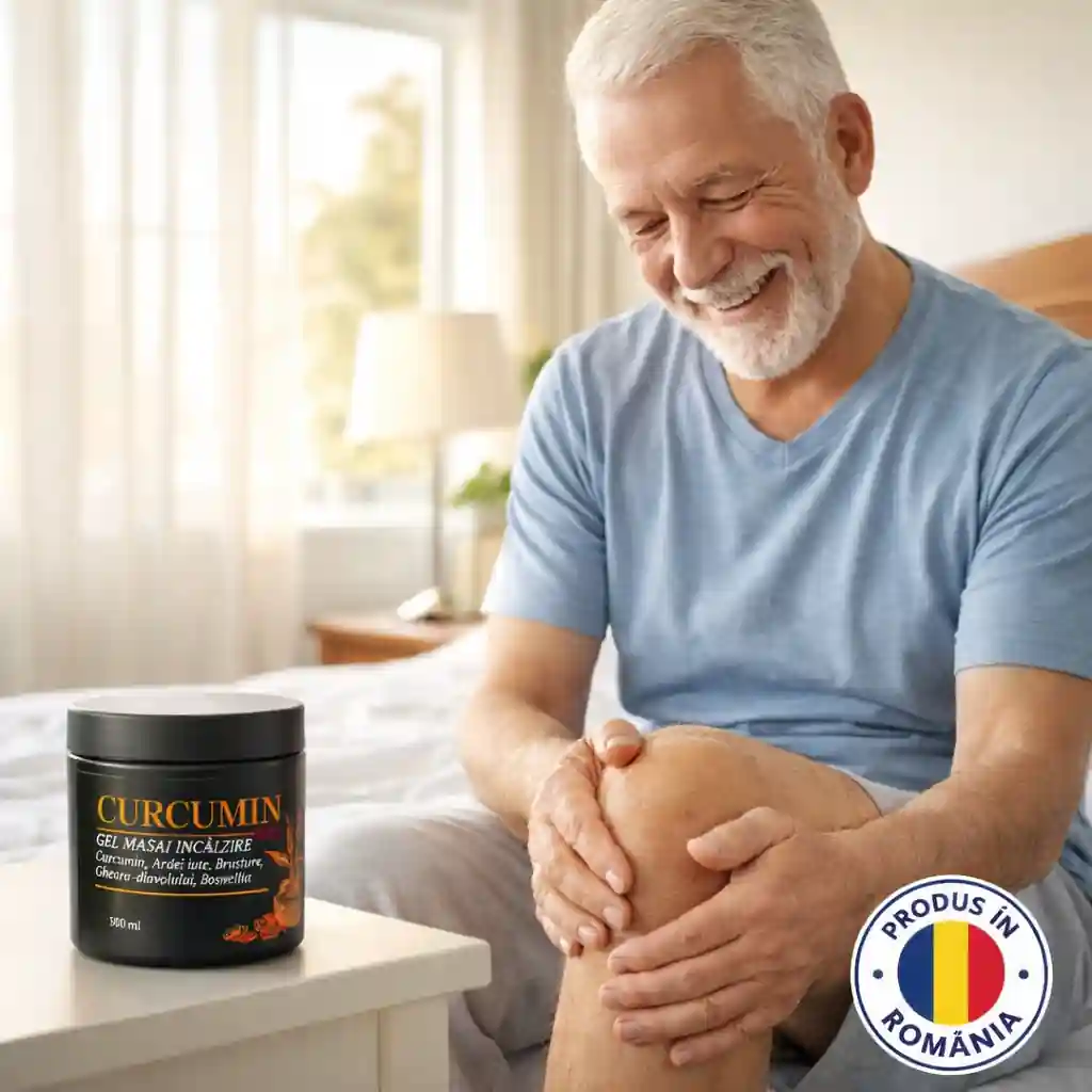 Aplicare gel curcumin max pentru relaxarea mușchilor coloanei și flexibilitatea degetelor