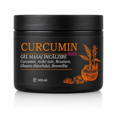 Gel Curcumin MAX Ortofino 300ml – formulă românească cu turmeric