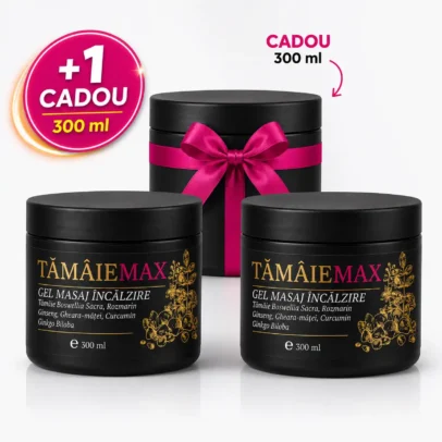 Pachet Gel Tămâie MAX Ortofino – 2 Flacoane x 300ml + 1 Gel Cadou