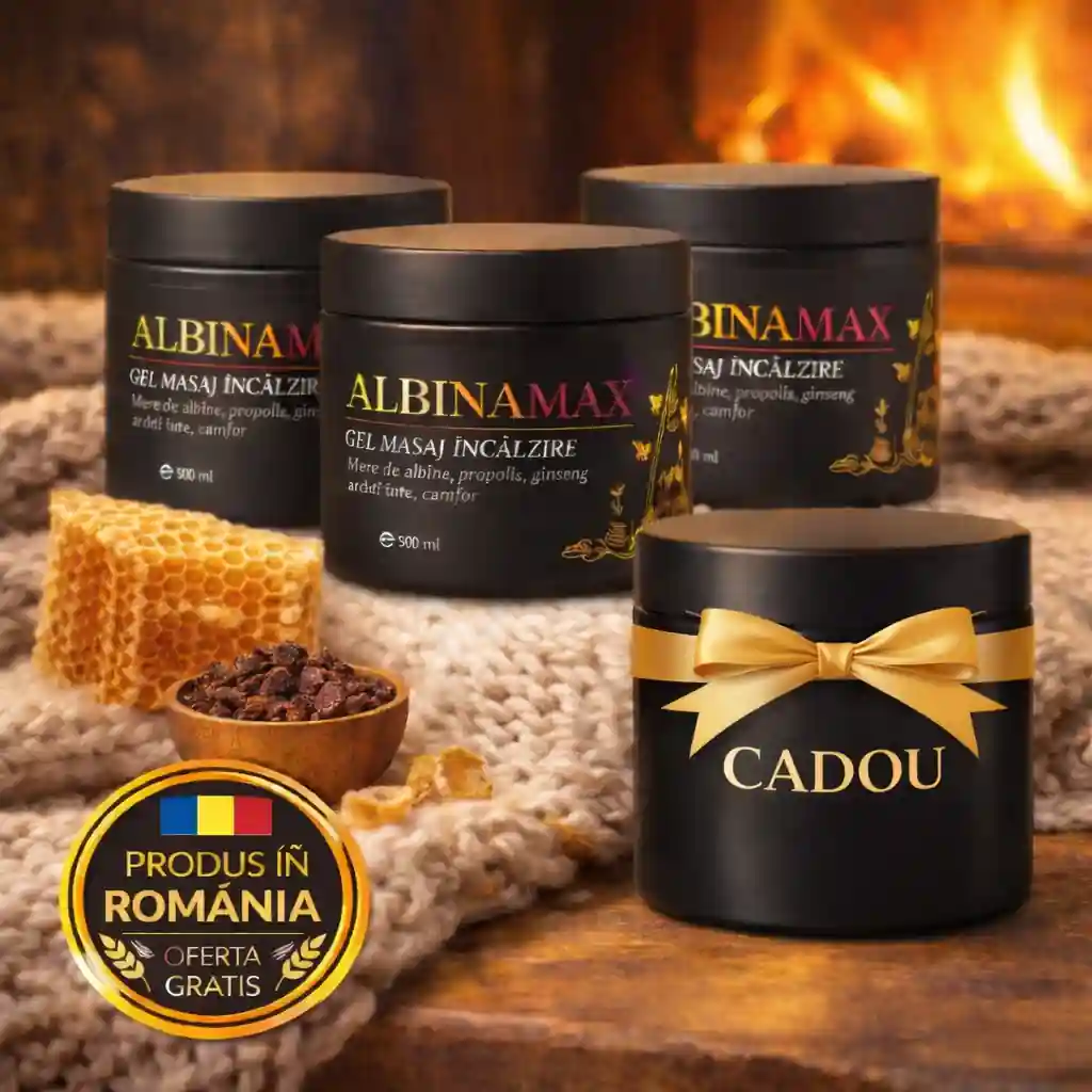 Pachet Promo Ortofino 3 plus 1 Gratis gel reumatism venin de albine Albina MAX produs în România