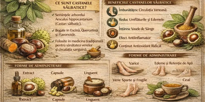 beneficii castane salbatice pentru circulatie venoasa si varice