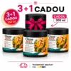 Pachet Oaze MAX 3+1 – 3 Flacoane Gel Masaj cu Efect de Încălzire + 1 Gel Cadou | Ortofino 2 pachet gel masaj termic